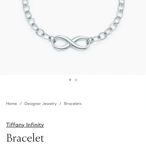 Tiffany & Co. Silver Infinity Chain Bracelet - Picture 4 of 4